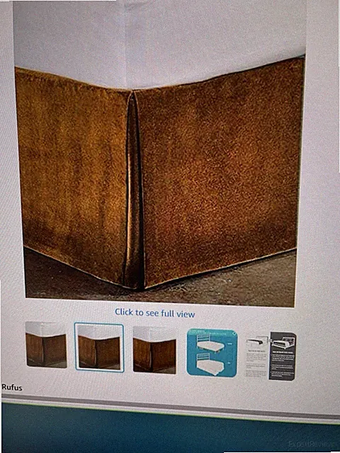 King 76x80 Luxurious Chocolate Velvet Bed Skirt Box Pleated 15” Drop Brand New